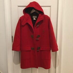 Vintage L.L.Bean FREEPORT MAINE Duffel Coat Toggle Jacket MADE IN USA